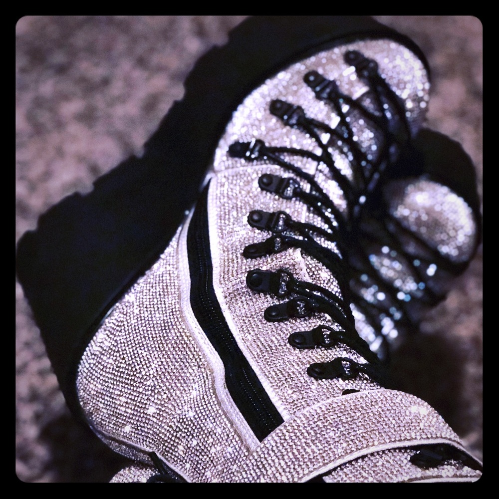 Dollskill Club Exx Crystal Traitor Platform boots